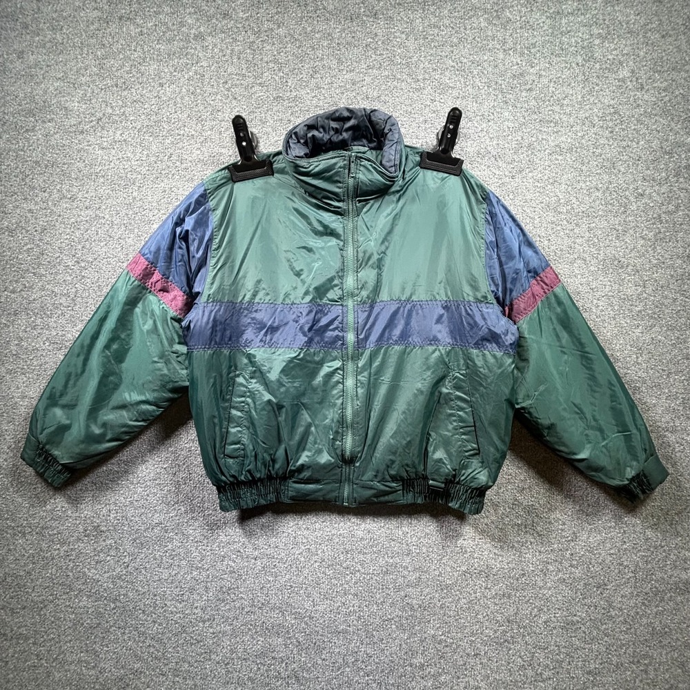 Cortina Windbreaker Jacket Men's L Green Nylon Hiking Gorpcore Camping Full-Zip